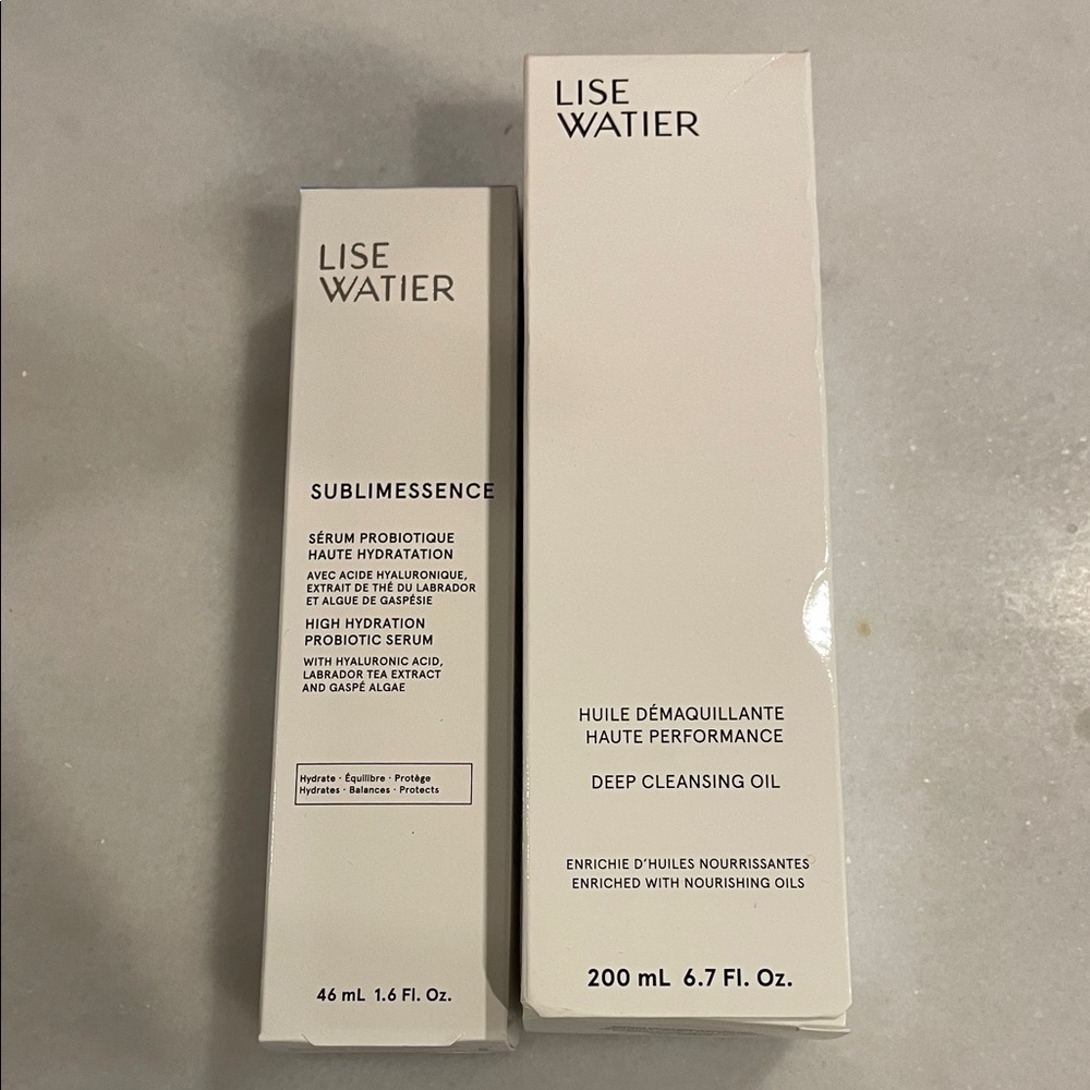 Lise Watier Sublimessence Serum and Deep Cleansing Oil Set (Brand New)